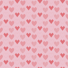 Valentine Heart Seamless Digital Paper - CraftNest - Digital Crafting and Art