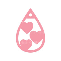 Valentine's Day Earring SVG Bundle - CraftNest - Digital Crafting and Art