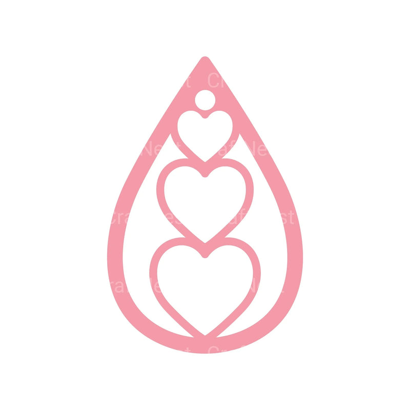 Valentine's Day Earring SVG Bundle - CraftNest - Digital Crafting and Art