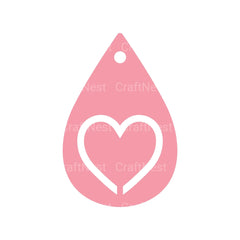 Valentine's Day Earring SVG Bundle - CraftNest - Digital Crafting and Art