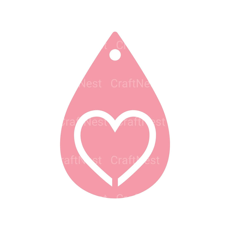 Valentine's Day Earring SVG Bundle - CraftNest - Digital Crafting and Art