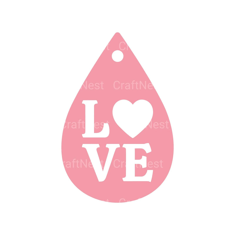 Valentine's Day Earring SVG Bundle - CraftNest - Digital Crafting and Art