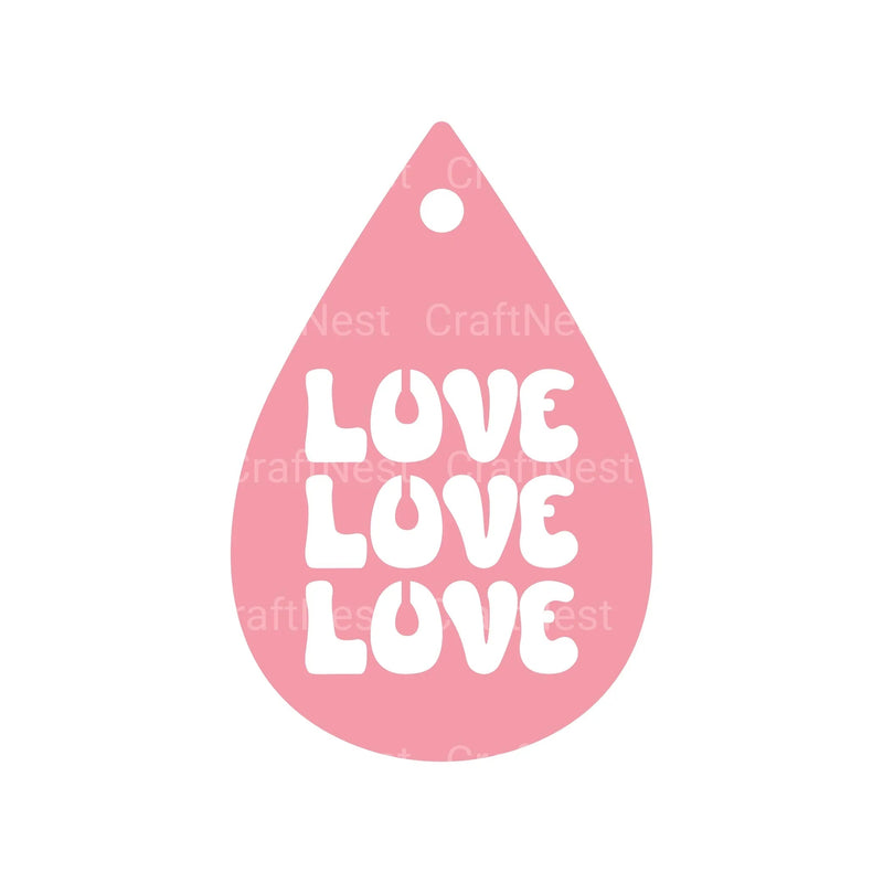 Valentine's Day Earring SVG Bundle - CraftNest - Digital Crafting and Art
