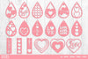 Valentine's Day Earring SVG Bundle