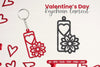 Valentine's Day Keychain Laser Cut SVG Bundle