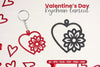 Valentine's Day Keychain Laser Cut SVG Bundle