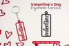 Valentine's Day Keychain Laser Cut SVG Bundle