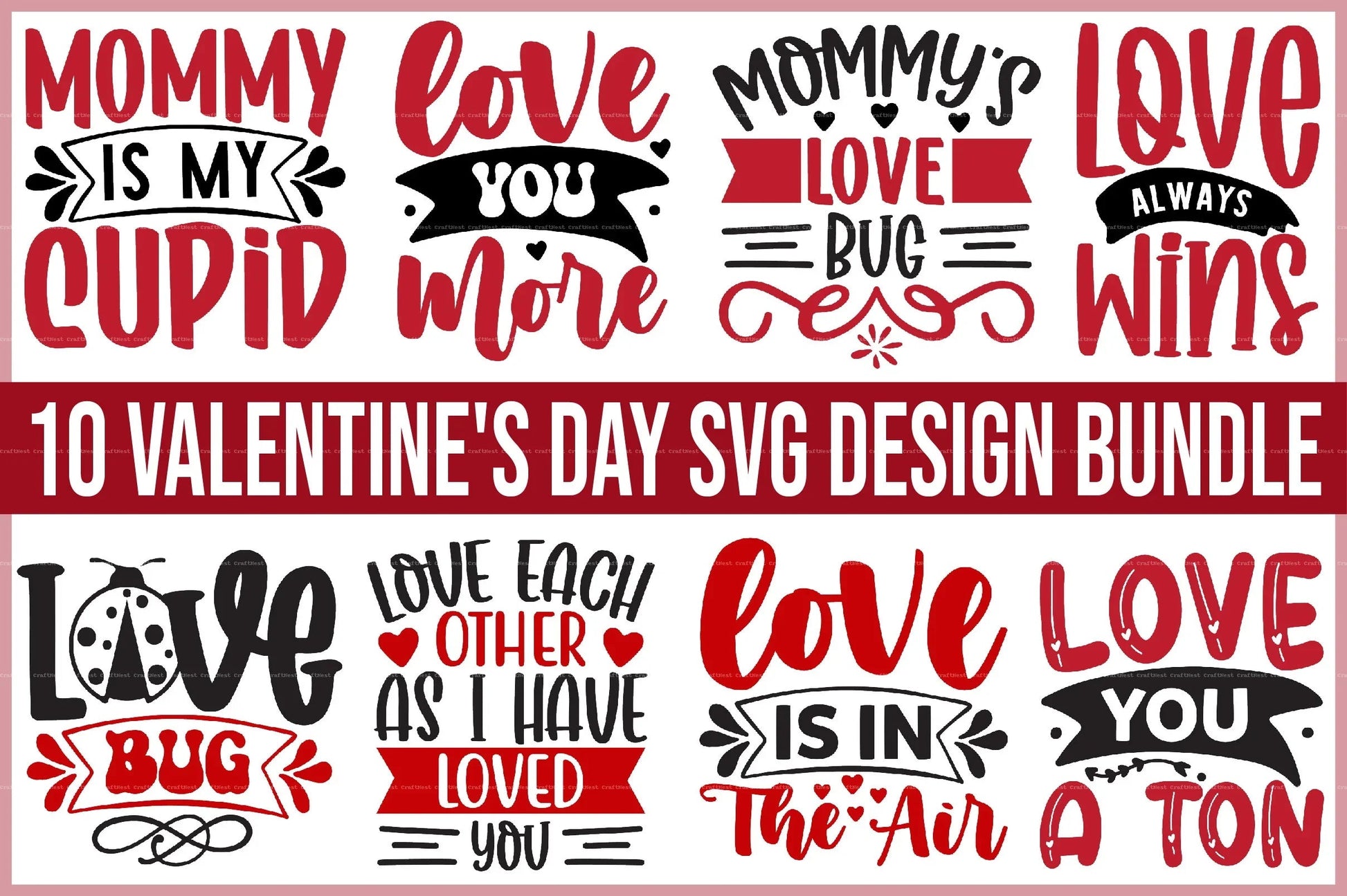 Valentine's Day SVG Design Bundle 3 - CraftNest - Digital Crafting and Art