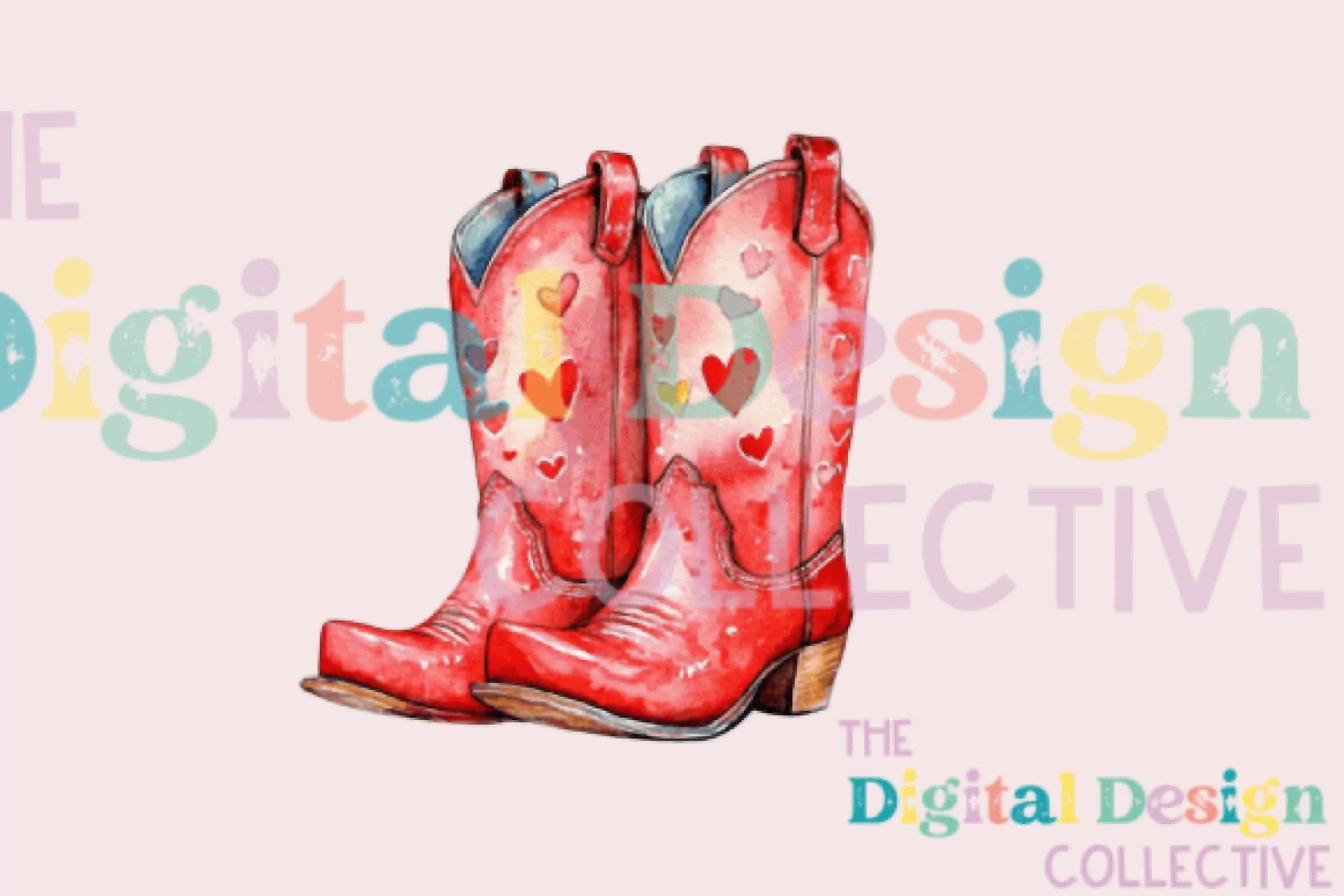 Valentine's Day Cowgirl Boots Clipart Bundle - CraftNest - Digital Crafting and Art