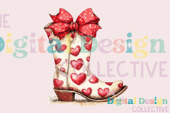 Valentine's Day Cowgirl Boots Clipart Bundle - CraftNest - Digital Crafting and Art
