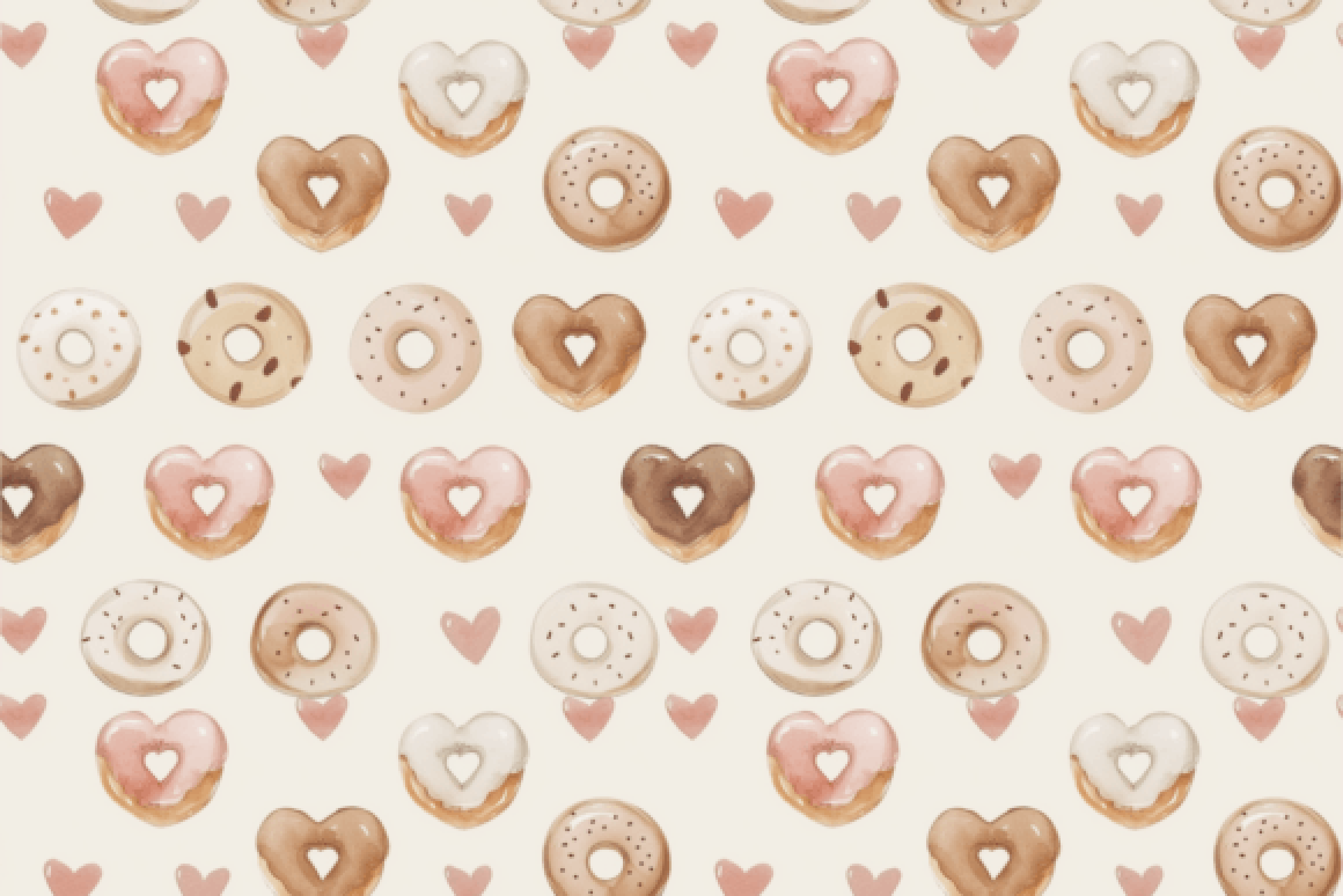 Boho Valentine's Day Seamless Digital Paper