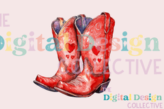 Valentine's Day Cowgirl Boots Clipart Bundle - CraftNest - Digital Crafting and Art
