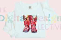 Valentine's Day Cowgirl Boots Clipart Bundle - CraftNest - Digital Crafting and Art