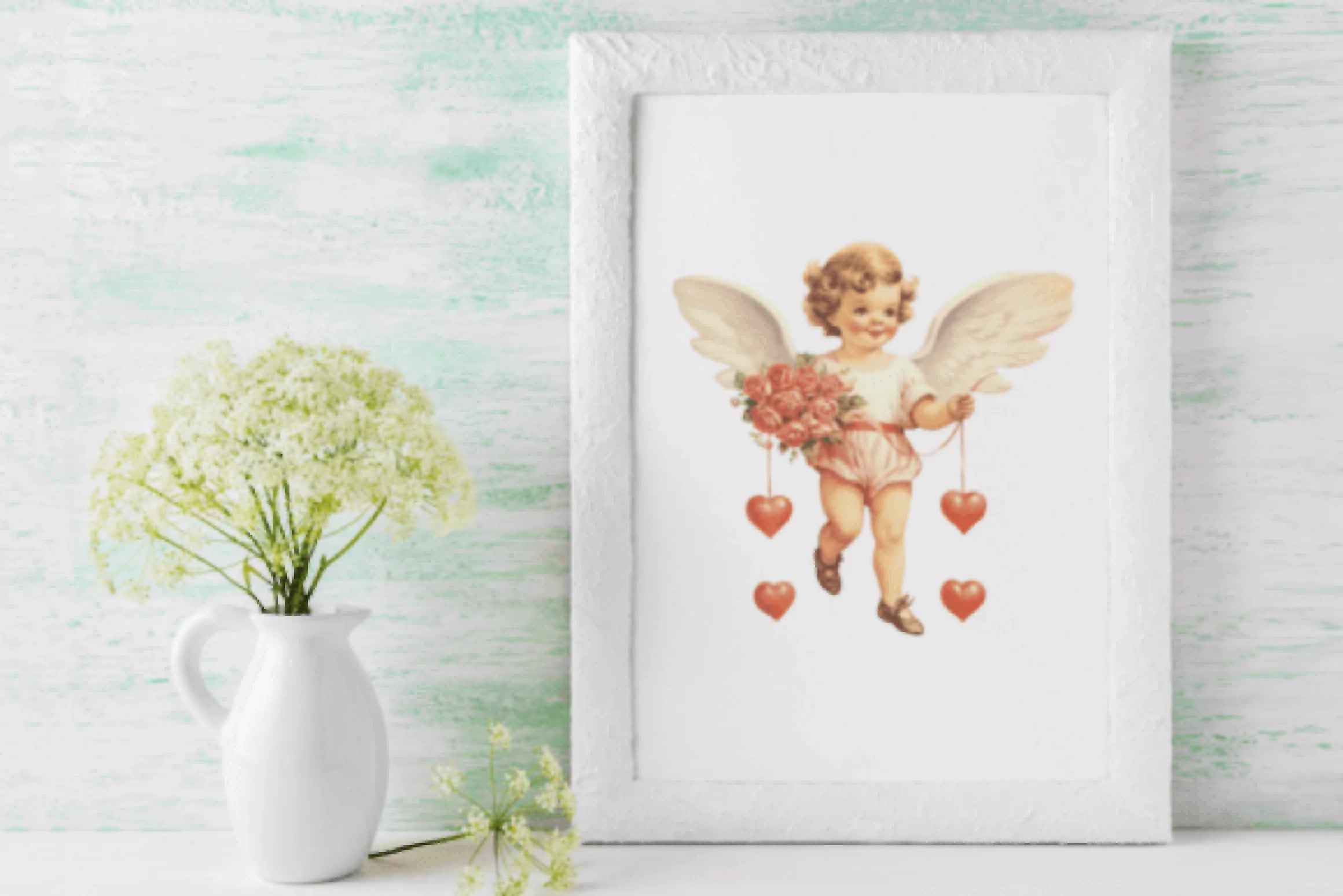 Vintage Valentine's Day Cupid Clipart Bundle - CraftNest - Digital Crafting and Art