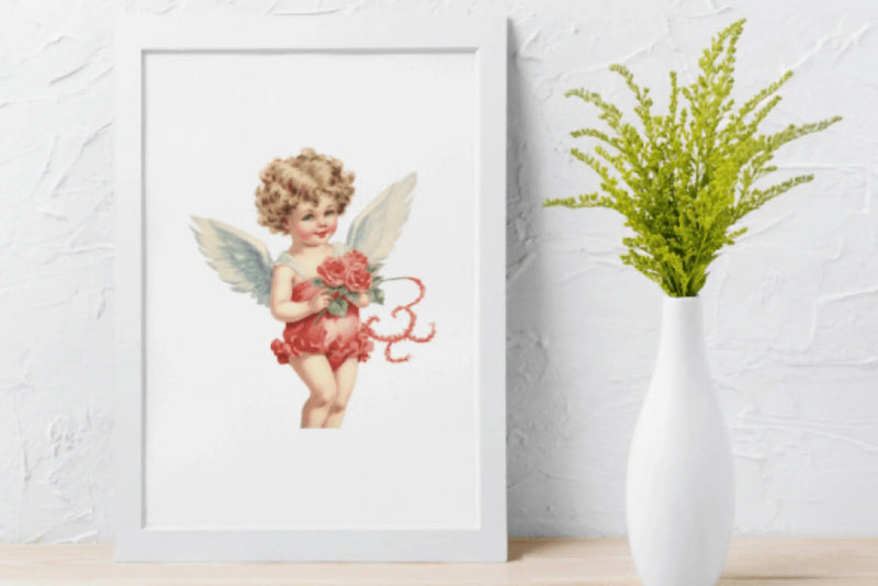 Vintage Valentine's Day Cupid Clipart Bundle - CraftNest - Digital Crafting and Art