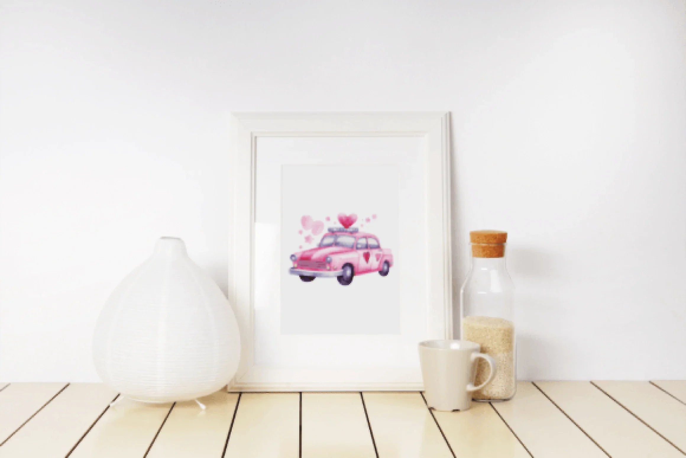 Adorable Police Car Valentine's Day Clipart Bundle - CraftNest - Digital Crafting and Art