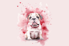 Charming Valentine's Day English Bulldogs Clipart Bundle - CraftNest - Digital Crafting and Art