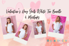 Valentine's Day Girls White Tee Mockups