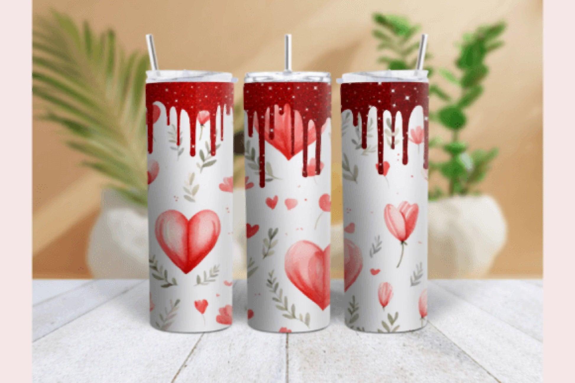 Valentine's Day Glitter Tumbler Wrap Bundle - CraftNest - Digital Crafting and Art