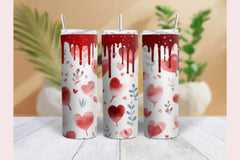 Vintage Valentine's Day Glitter Tumbler Wrap Bundle - CraftNest - Digital Crafting and Art