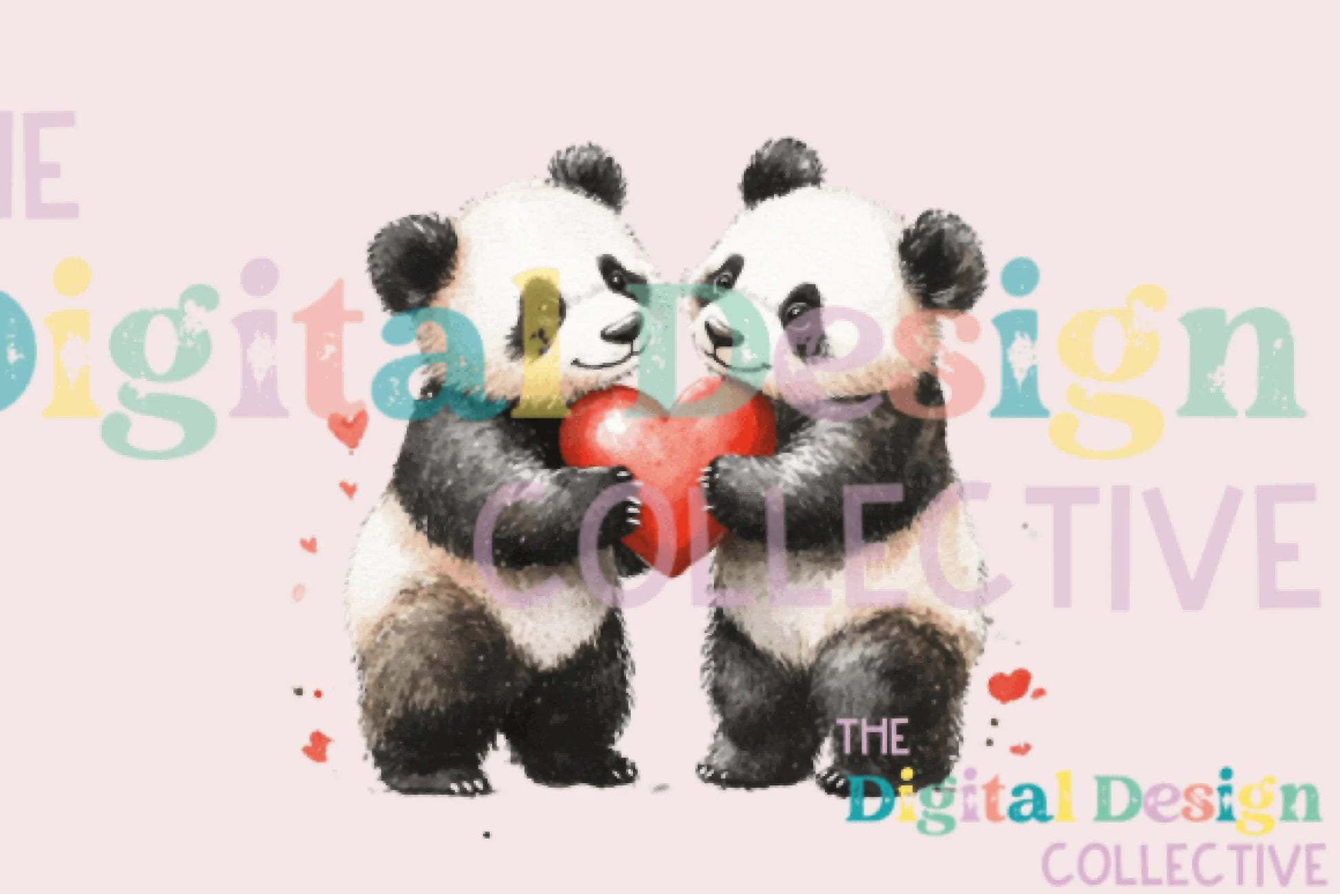 Valentine's Day Panda Couple Love Clipart Bundle - CraftNest - Digital Crafting and Art