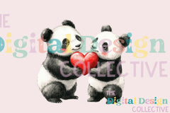 Valentine's Day Panda Couple Love Clipart Bundle - CraftNest - Digital Crafting and Art