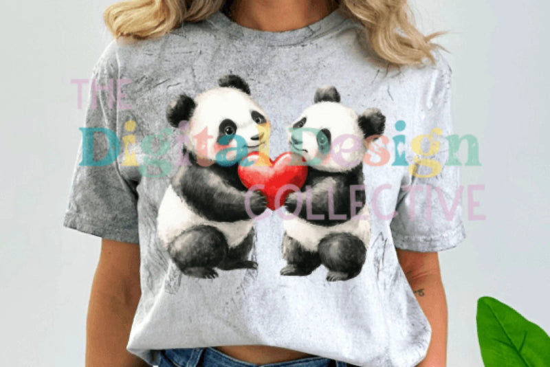Valentine's Day Panda Couple Love Clipart Bundle - CraftNest - Digital Crafting and Art