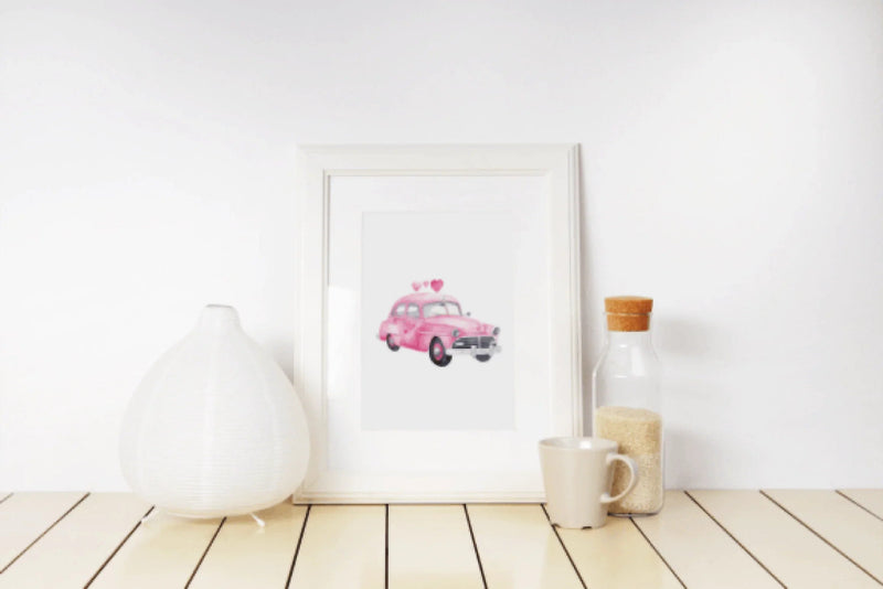 Valentine's Day Pink Police Car Clipart Bundle - CraftNest - Digital Crafting and Art
