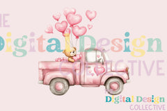 Vintage Valentine's Day Truck Clipart Bundle - CraftNest - Digital Crafting and Art