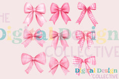 Vintage Valentine's Day Coquette Bow Heart Clipart Bundle - CraftNest - Digital Crafting and Art