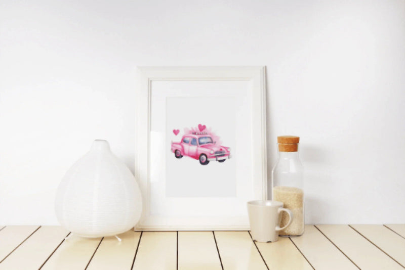 Valentine's Day Sweet Police Car Clipart Bundle - CraftNest - Digital Crafting and Art