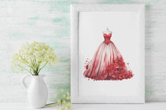 Vintage Valentine's Day Dress Clipart Bundle - CraftNest - Digital Crafting and Art