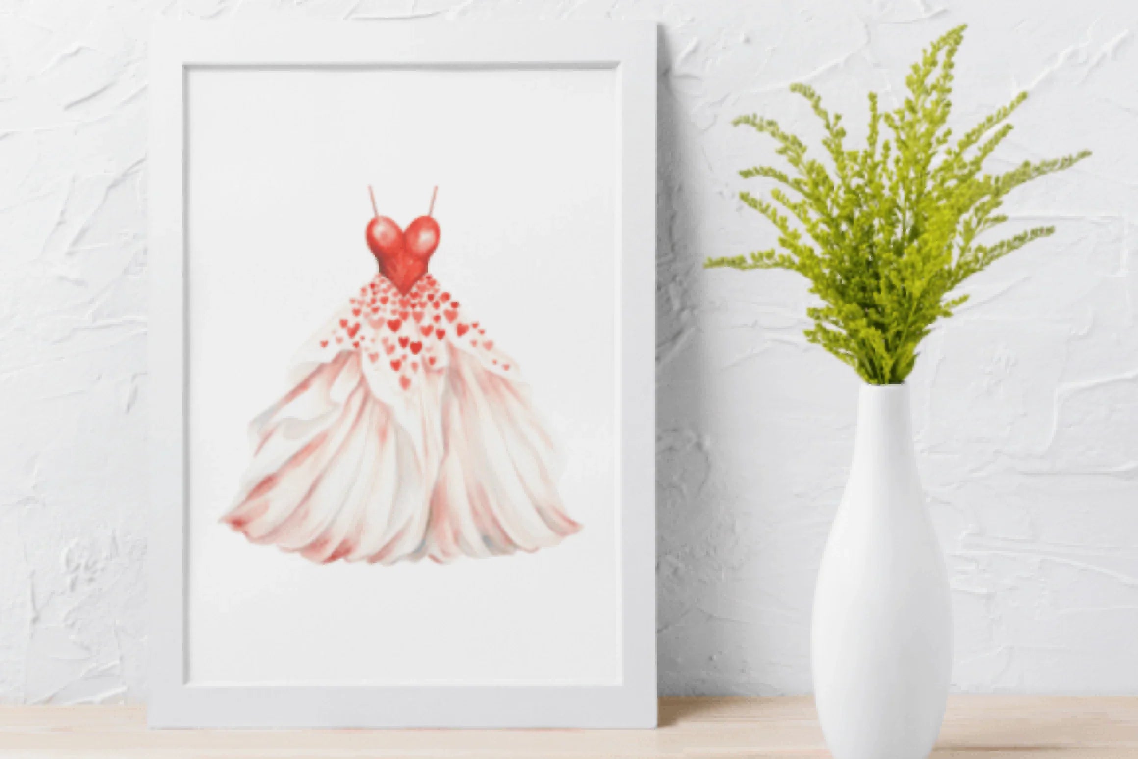 Vintage Valentine's Day Dress Clipart Bundle - CraftNest - Digital Crafting and Art