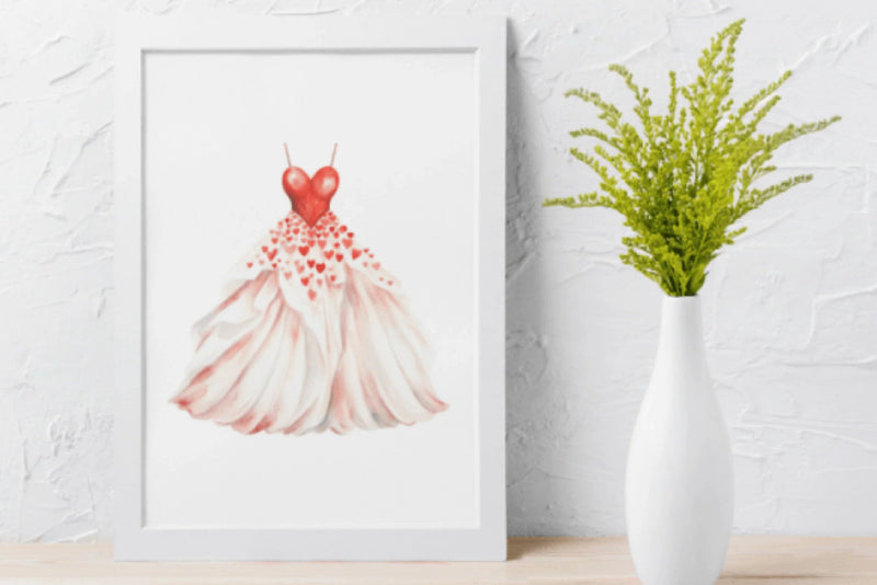 Vintage Valentine's Day Dress Clipart Bundle - CraftNest - Digital Crafting and Art