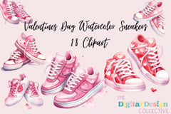 Vintage Valentine's Day Sneakers Clipart Bundle - CraftNest - Digital Crafting and Art