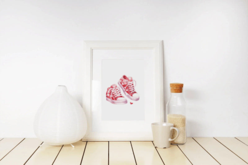 Vintage Valentine's Day Sneakers Clipart Bundle - CraftNest - Digital Crafting and Art