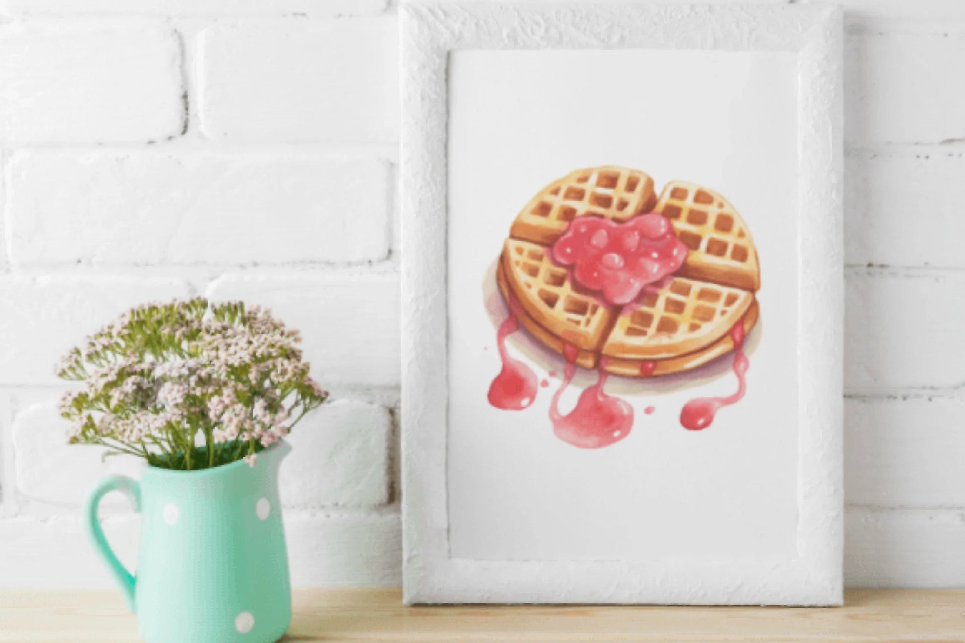 Valentine's Day Waffles Clipart Bundle - CraftNest - Digital Crafting and Art