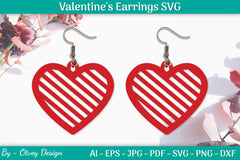 Valentine's Earrings SVG Bundle 28 - CraftNest - Digital Crafting and Art