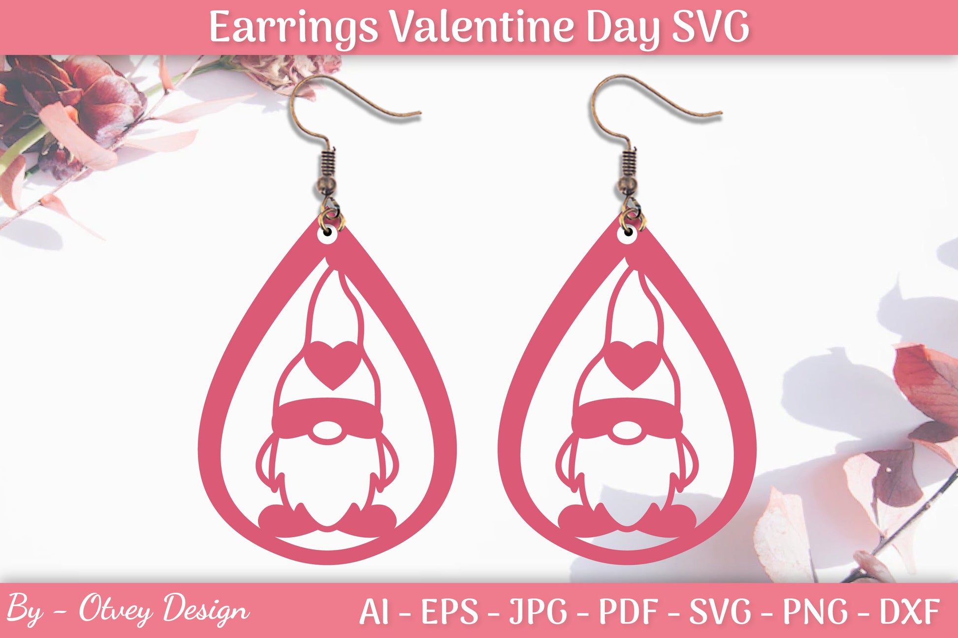 Valentine's Earrings SVG Bundle 19 - CraftNest - Digital Crafting and Art