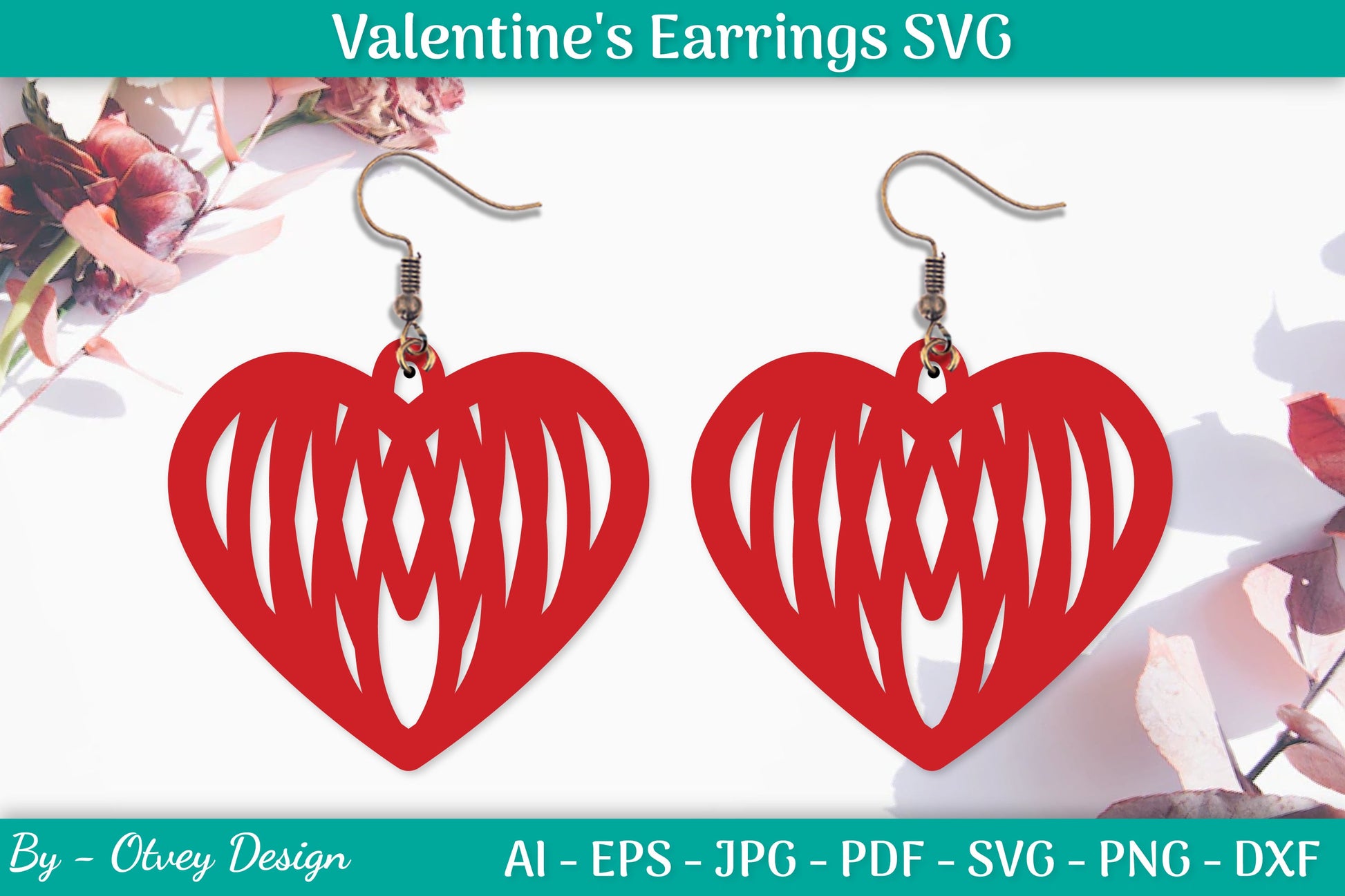 Valentine Earrings SVG Bundle 29 - CraftNest - Digital Crafting and Art