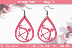Valentine's Earrings SVG Bundle 23 - CraftNest - Digital Crafting and Art