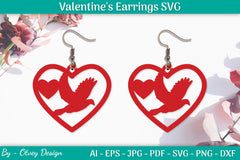 Valentine's Earrings SVG Bundle - CraftNest - Digital Crafting and Art