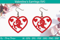 Valentine's Earrings SVG Bundle - CraftNest - Digital Crafting and Art
