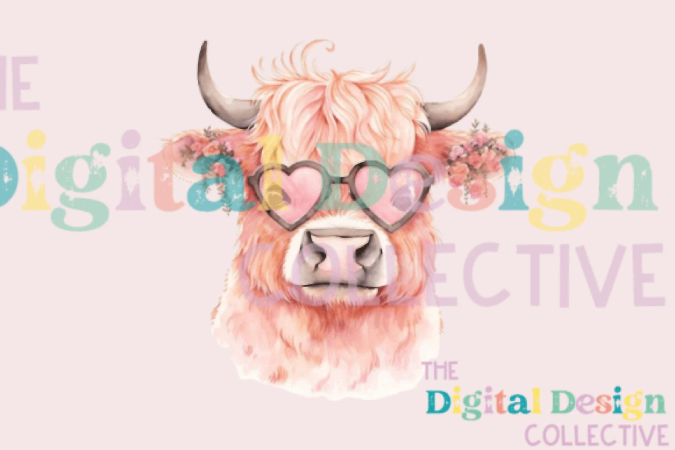 Vintage Highland Cow Valentine Clipart Bundle - CraftNest - Digital Crafting and Art