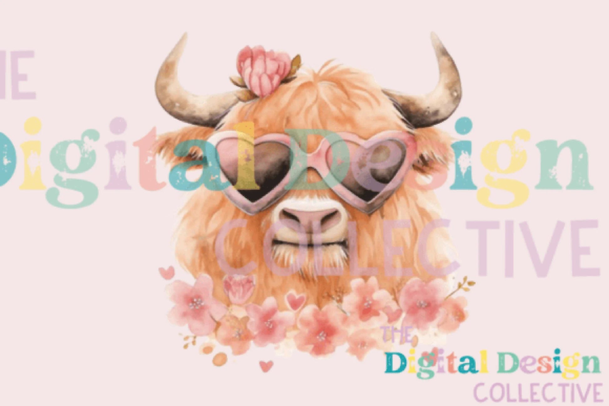 Vintage Valentine's Highland Cow Clipart Bundle - CraftNest - Digital Crafting and Art