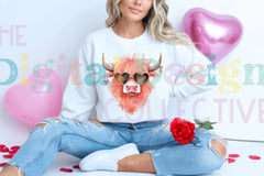 Valentine's Highland Cow Art Clipart Bundle - CraftNest - Digital Crafting and Art