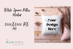 Valentine's Love Square Pillow Mockup - CraftNest - Digital Crafting and Art