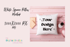 Stylish White Square Pillow Mockup Design Template