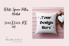 Valentine's Love Square Pillow Mockup - CraftNest - Digital Crafting and Art