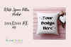 Valentine's Love Square Pillow Mockup